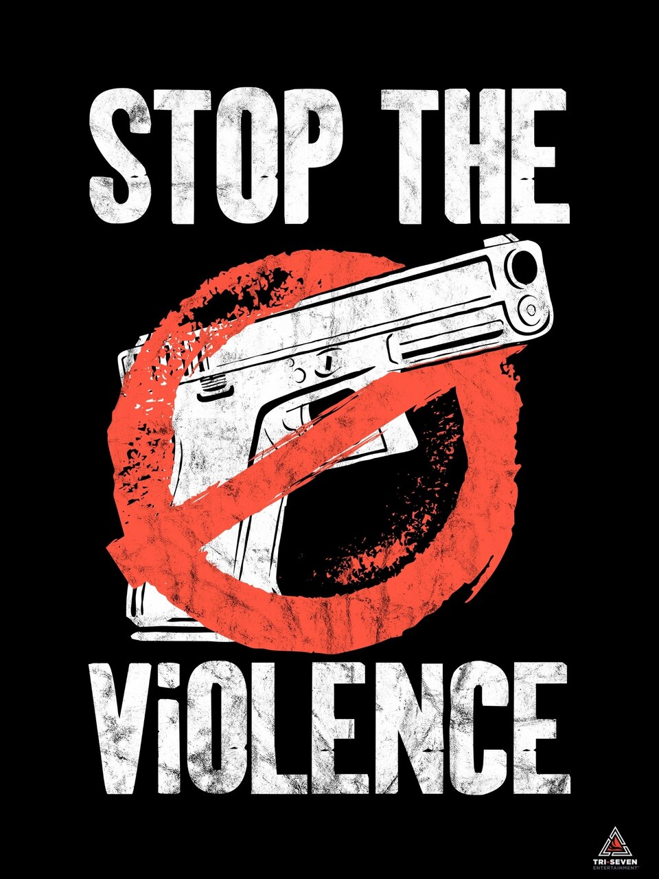 Gun Violence Awareness Poster Stop End Now Wall Art Print, 18"x24", Unframed
